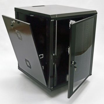 Шафа 15U, 600х700х773 мм (Ш*Г*В), акрилове скло, чорна Voltronic купить в Украине