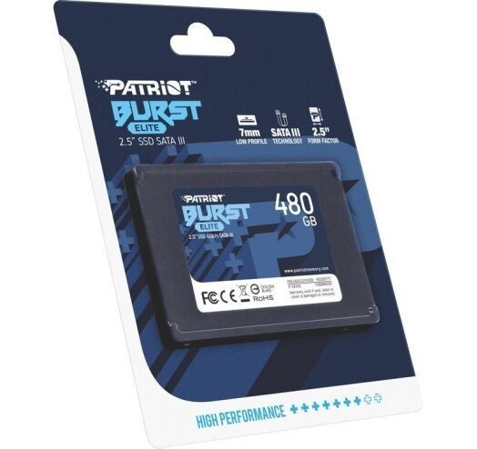 Накопитель SSD 480GB Patriot Burst Elite 2.5" SATAIII TLC (PBE480GS25SSDR) Patriot купить в Украине