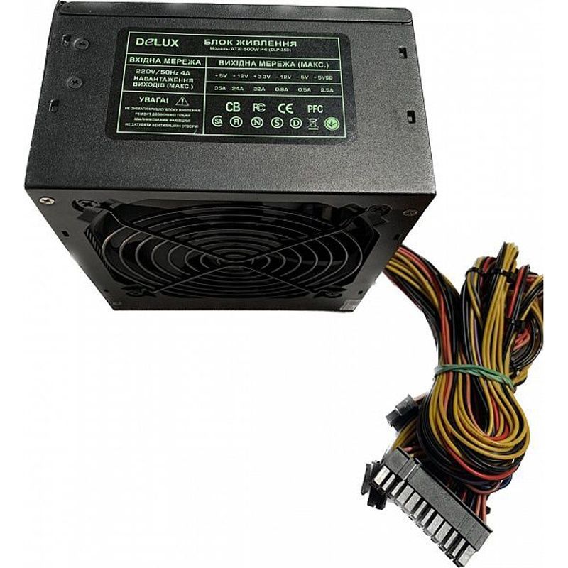 Блок питания Delux DLP-35D Black 500W 12Fan bulk Delux купить в Украине