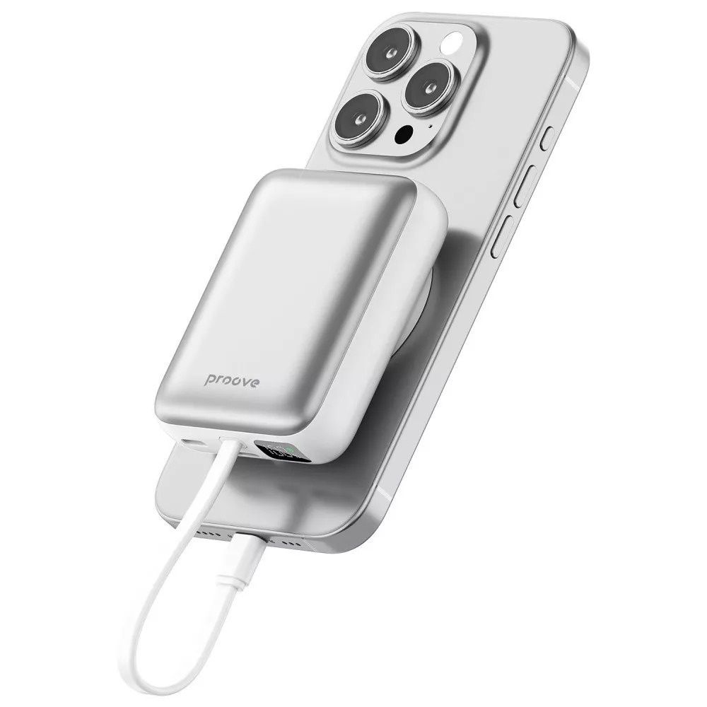 Універсальна мобільна батарея Proove Neutron 22.5W 10000mAh Silver/White (PBNE22022206) Proove купити в Україні