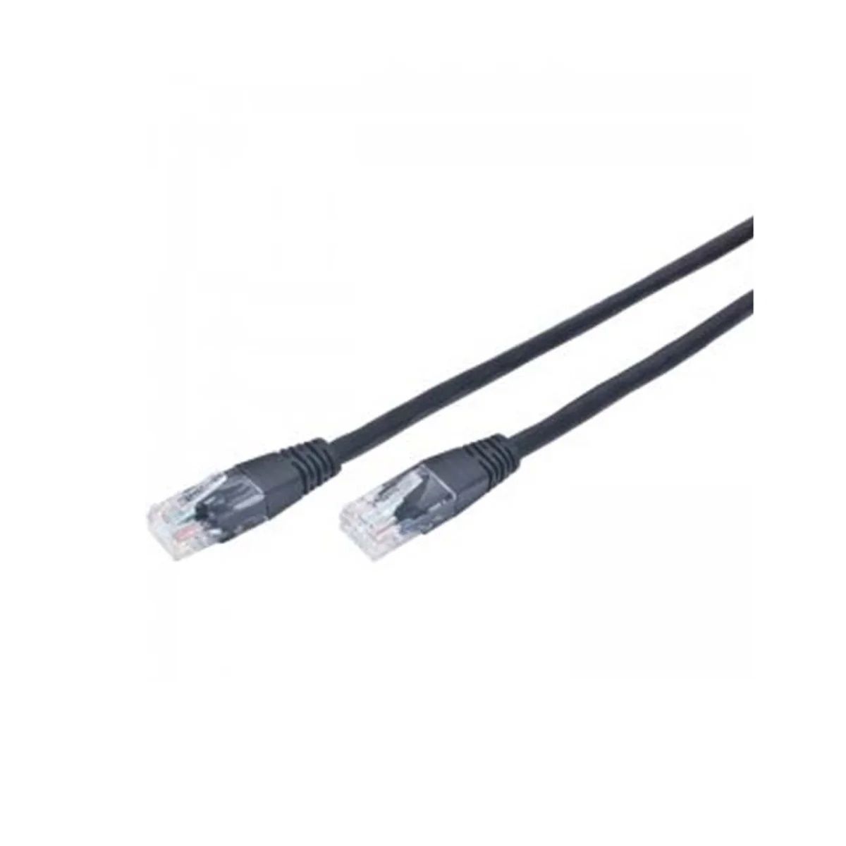 Патч-корд Cablexpert PP12-0.5M/BK, UTP, 5E, литой, 0.5 м, черный Cablexpert купити в Україні