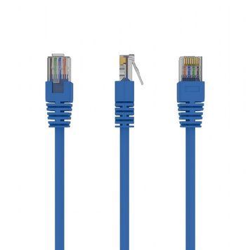 Патч-корд UTP Cablexpert (PP12-3M/B) cat.5Е, литой, 50u штекер с защелкой, 3м, синий Cablexpert купить в Украине