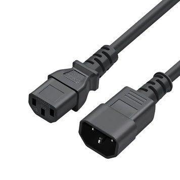 Кабель питания ColorWay C13-C14, 1 м, Black (CW-CBP087-BK) ColorWay купить в Украине