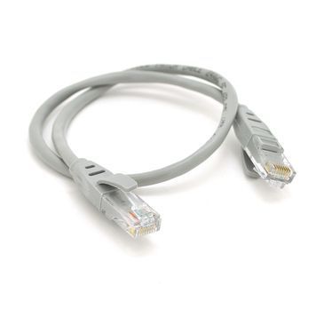 Патч-корд литой VEGGIEG, CCA, UTP, RJ45, Cat.5e, 0,5m, серый VEGGIEG купить в Украине