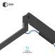 Кріплення для монітора (кронштейн) QUBE 4516MB.USB Black (4516MB.USB) up to 45" Mechanical Spring 16kg, USB 3.0, VESA 75x75,100x100 QUBE &mdash; фото