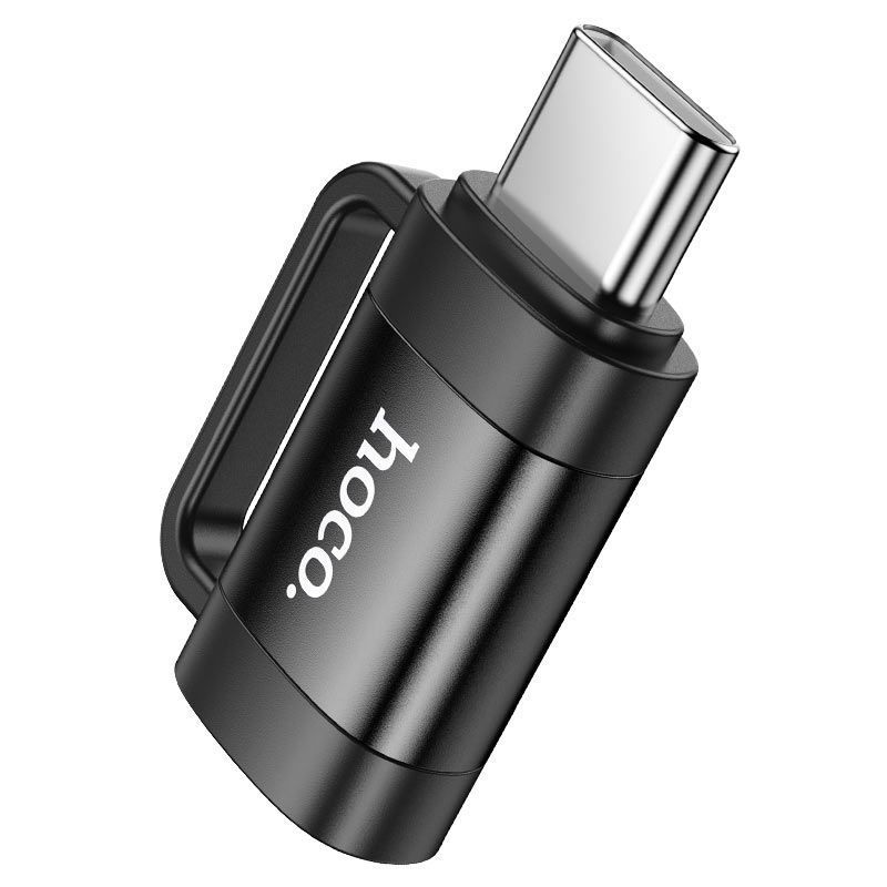 Перехідник HOCO UA31E Type-C(M) => Type-C(F), Black, Box HOCO купити в Україні
