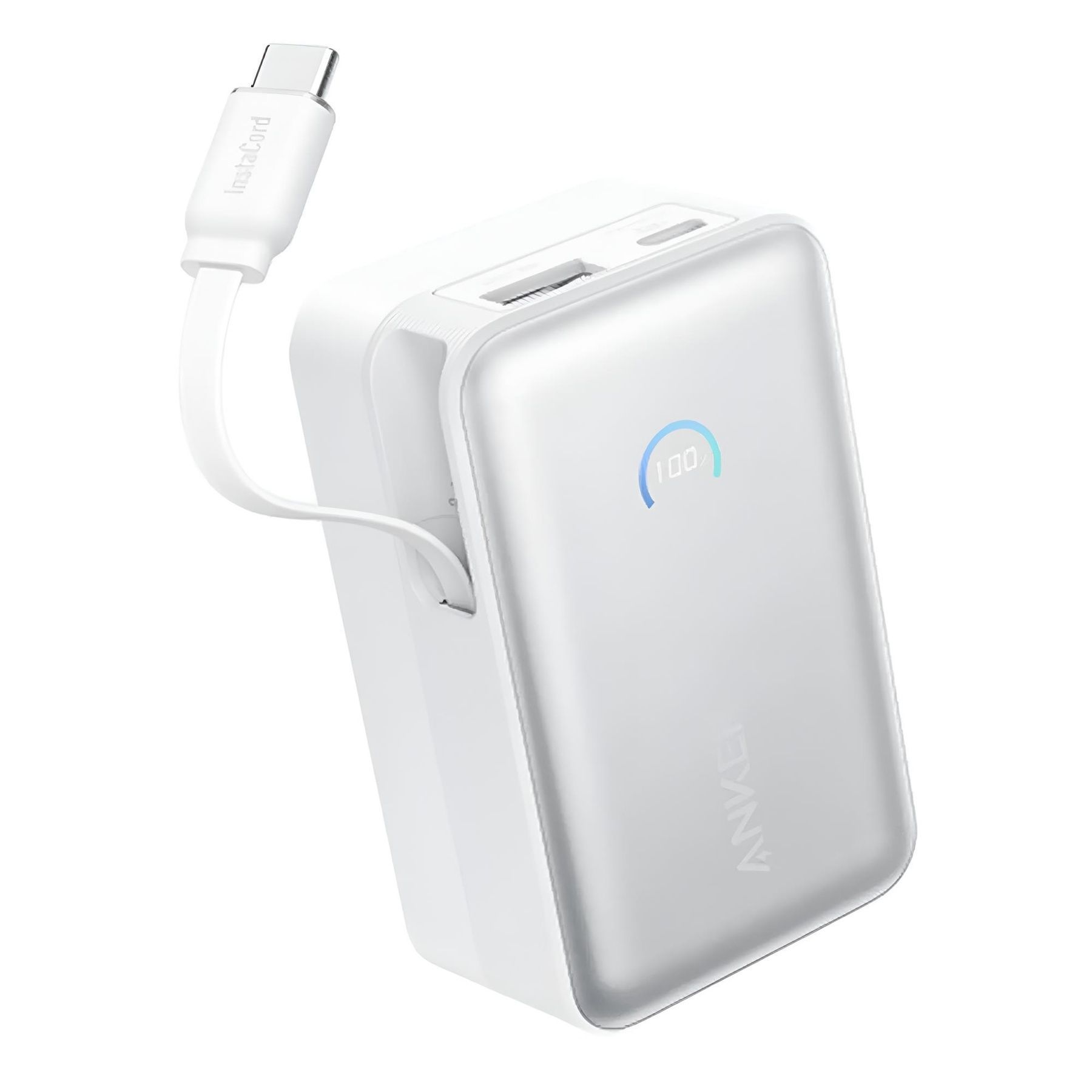 Универсальная мобильная батарея Anker Nano 10000mAh 45W White (A1638H21) Anker купить в Украине