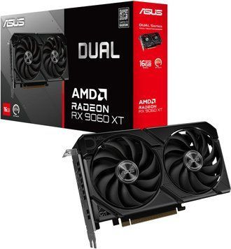 Відеокарта ASUS Radeon RX 9060 XT DUAL 16G (90YV0LG2-M0NA00) Asus купити в Україні