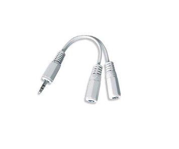 Аудио-кабель Cablexpert 3.5 мм - 2х3.5 мм (M/F), 0.1 м, White (CCA-415W) Cablexpert купить в Украине