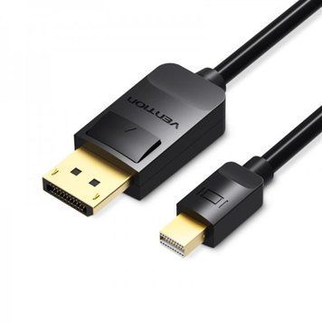 Кабель Vention MiniDisplayPort-DisplayPort, v1.2, 1.5 m, Black (HAABG) Vention купить в Украине