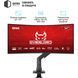 Кріплення для монітора (кронштейн) QUBE 5727GB.USB Black (5727GB.USB) up to 57" Gas Spring 27kg, USB 3.0, VESA 75x75,100x100 QUBE &mdash; фото