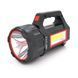 Фонарь поисковый Pahther PT-8895, 1LED+COB T6, 10W, 3+2+2 режима, 3600mah, Black, IP40, USB кабель+Solar, 200х95х130мм, BOX