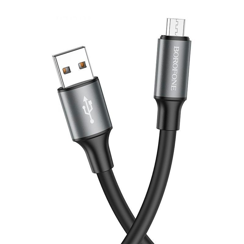 Кабель Borofone BX82, USB-Micro, 2.4A, довжина 1м, Black, BOX Borofone купити в Україні