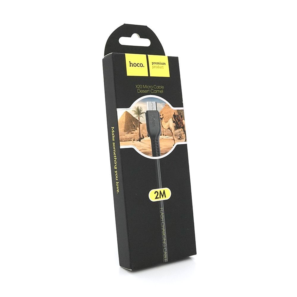 Кабель Hoco X20, Micro-USB, 2A, Black, довжина 2м, BOX HOCO купити в Україні