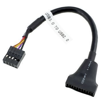 Перехідник USB 2.0 => USB 3.0 для материнської плати, 20pin (тато) to 9 pin (мама) Voltronic купити в Україні
