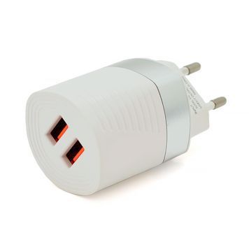 СЗУ AC100-240V iKAKU KSC-181 JUNENG, 2xUSB, 2.4A, White, Box iKAKU купить в Украине