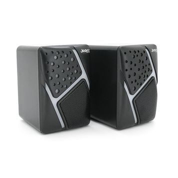 Колонки 2.0 JEDEL S-527 USB+3.5mm, 2x3W, 120Hz-20KHz, з LED підсвічуванням, 65х80х100 мм, Black, BOX JEDEL купити в Україні