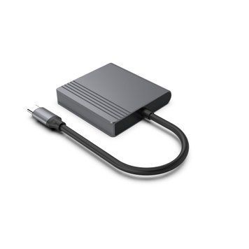 Док-станція Cablexpert USB-C 3-в-1 (A-CM-HDMIFDPF-01) Cablexpert купити в Україні