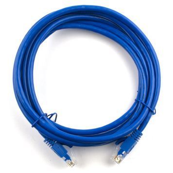 Патч-корд литой RITAR, CCA, UTP, RJ45, Cat.5e, 7m, синий Q250 Ritar купить в Украине