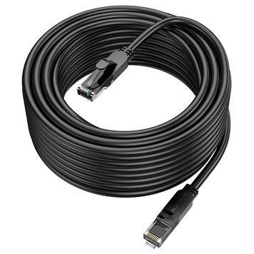 Патч-корд литий Borofone BUS01, UTP, RJ45, Cat.6, 10m, чорний, Cu (мідь) Borofone купити в Україні