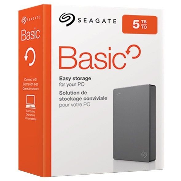 Зовнішній жорсткий диск 2.5" USB 5.0TB Seagate Bacis Black (STJL5000400)_Bulk Seagate купити в Україні