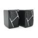 Колонки 2.0 JEDEL S-527 USB+3.5mm, 2x3W, 120Hz-20KHz, з LED підсвічуванням, 65х80х100 мм, Black, BOX JEDEL &mdash; фото