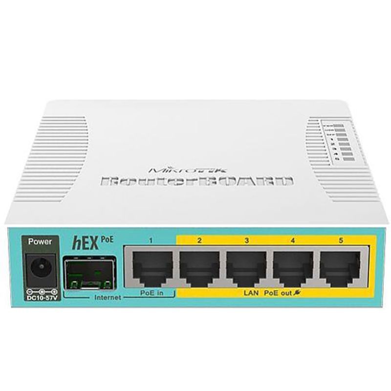 Маршрутизатор MikroTik RouterBoard RB960PGS hEX PoE (800MHz/128Mb, 1xUSB, 5х1000Мбит, Passive PoE) MikroTik купити в Україні