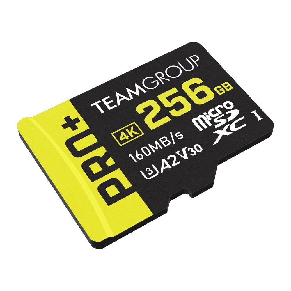 Карта пам&rsquo;яті MicroSDXC 256GB UHS-I/U3 Class 10 Team Pro+ R160/W110MB/s + SD-адаптер (TPPMSDX256GIA2V3003) Team купити в Україні