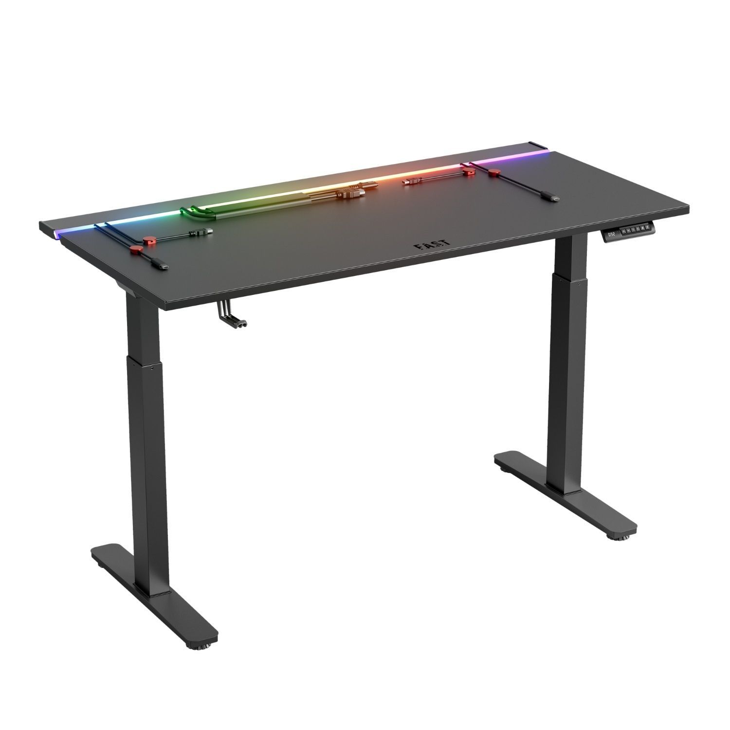 Геймерский стол 1stPlayer F.A.S.T Black (FAST-1470-RGB-BK) 1stPlayer купить в Украине