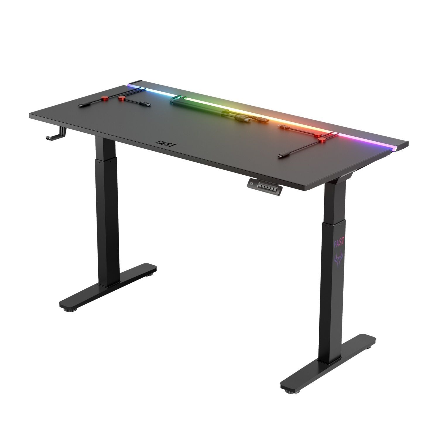 Геймерский стол 1stPlayer F.A.S.T Black (FAST-1470-RGB-BK) 1stPlayer купить в Украине