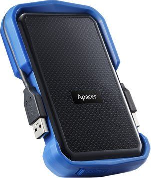 Зовнішній жорсткий диск 2.5" USB 2.0TB Apacer AC631 Black/Blue (AP2TBAC631U-1) Apacer купити в Україні