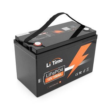 Акумуляторна батарея Li-TIME LiFePO4 12.8V 100Ач 1280Wh,(100 / 100A) M8, 329*172*214mm Li-TIME купити в Україні
