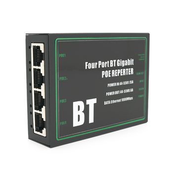 POE подовжувач-ділитель RITAR 1 / 4 ( 1 Вх -4 Вих 1000Mpbs POE ) 44-55V- 80W Ritar купити в Україні