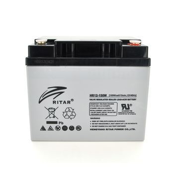 Акумуляторна батарея AGM RITAR HR12150W, Gray Case, 12V 40.0Ah ( 198 х 166 х 169 (169 ) 12.40kg Q1 / 48 Ritar купити в Україні