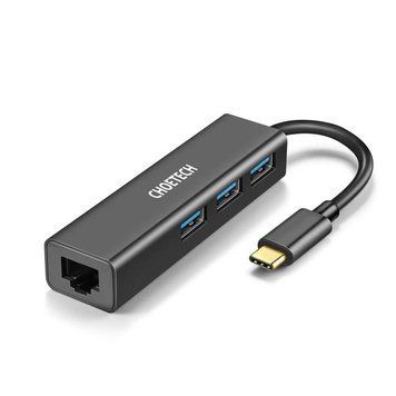 Мережевий адаптер Choetech HUB-U02 4-In-1 USB-C to RJ45 Choetech купити в Україні