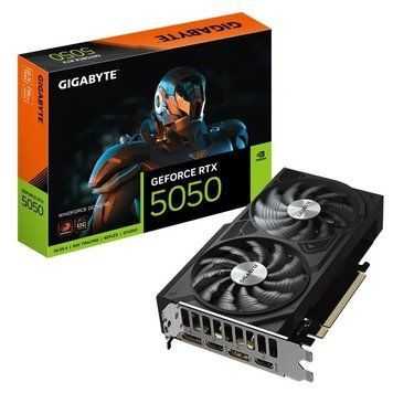 Відеокарта GF RTX 5050 8GB GDDR6 WindForce OC V2 Gigabyte (GV-N5050WF2OCV2-8GD) Gigabyte купити в Україні