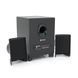 Колонки Kisonli TM-1000U, 5W+2x3W, USB / TF / BT / FM / AUX / LED light, із сабвуфером, DC: 5V, Black, BOX, Q8 KISONLI &mdash; фото