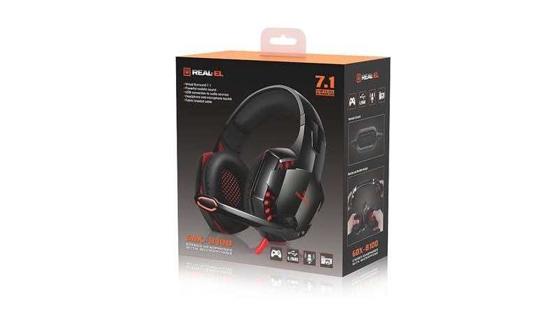 Гарнитура REAL-EL GDX-8100 Black REAL-EL купить в Украине