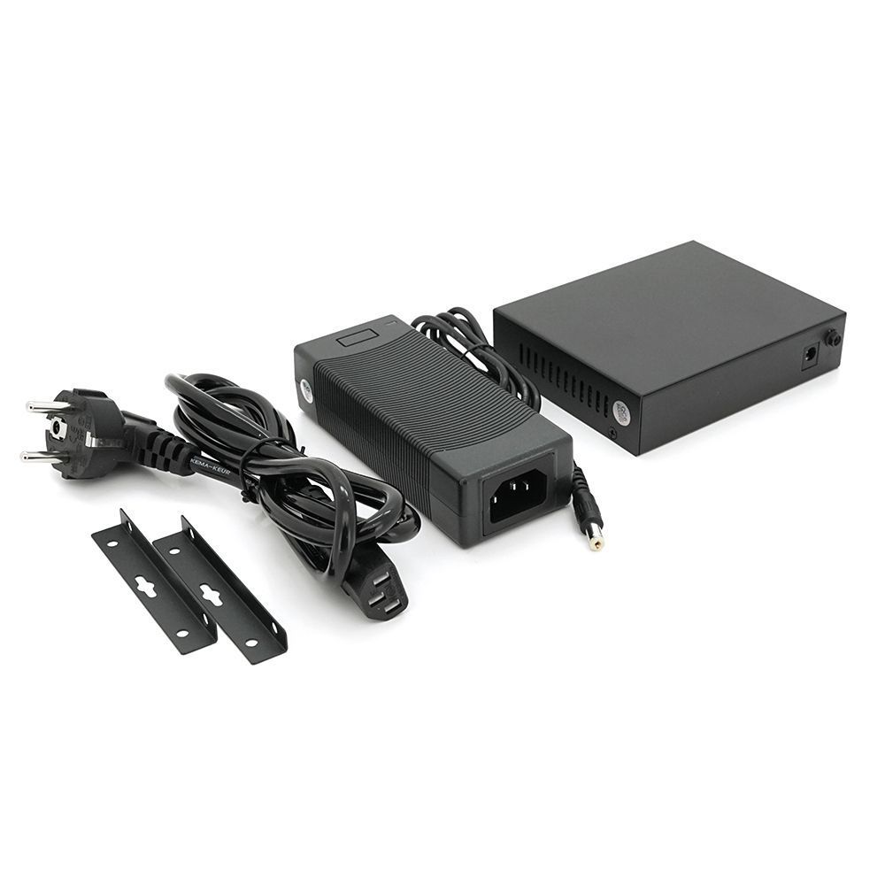 4х портовий PoE Full Gigabit комутатор ONV-POE33108PFG, 4xPoe1000Мбіт + 2х1000 Мбіт + 1хSFP 1000Мбіт, до 250м, IEEE802.3af / at, потужність 65Вт ONV купити в Україні
