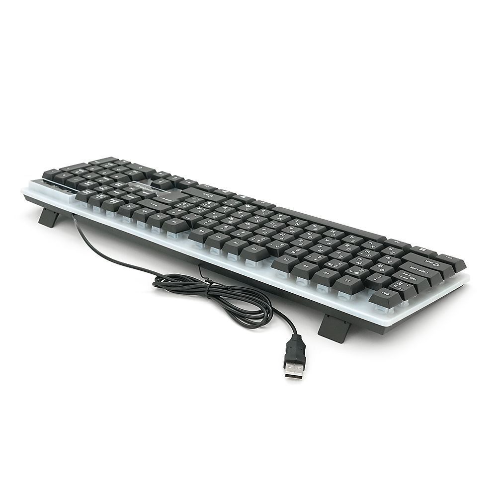 Комплект проводной KB+Mouse XSTRIKE X-1014, USB, RGB подсветка, (Eng / Укр / Pyc), Black / White, Box XSTRIKE купить в Украине