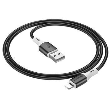 Кабель Borofone BX79, Lighting-USB, 2.4A, довжина 1м, Black, BOX Borofone купити в Україні