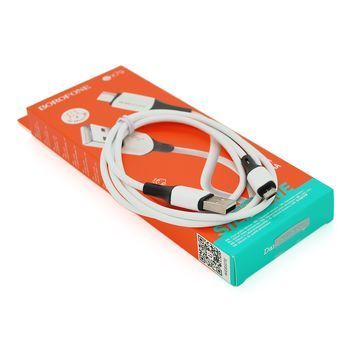 Кабель Borofone BX79, USB-Micro, 2.4A, довжина 1м, White, BOX Borofone купити в Україні