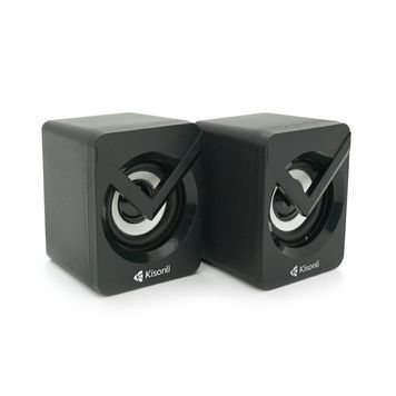 Колонки 2.0 Kisonli L-1040 для ПК и ноутбука, USB + 3.5mm, 2x3W, 20Hz- 20KHz, 20X11X13mm, black KISONLI купить в Украине