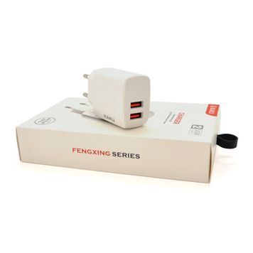 СЗУ AC100-240V iKAKU KSC-179 FENGXING, 2xUSB, 2.4A, White, Box iKAKU купить в Украине