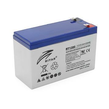 Акумуляторна батарея AGM RITAR RT1280, Gray Case, 12V 8.0Ah ( 151 х 65 х 94 (100) ) Q12 Ritar купити в Україні