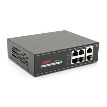 4х портовий PoE Full Gigabit комутатор ONV-H3064P, 4xPoe1000Мбіт + 2х1000 Мбіт, IEEE802.3af / at, загальна потужність 65 Вт ONV купити в Україні