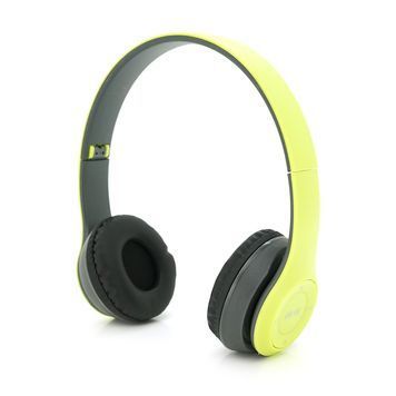 Беспроводные Bluetooth наушники P47 Led, Green / Silver Voltronic купить в Украине