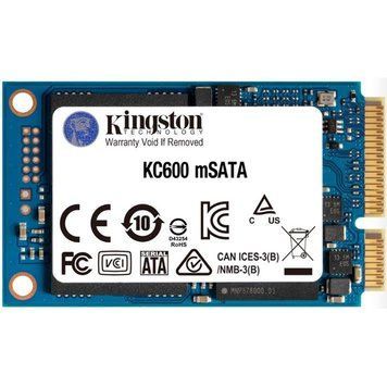 Накопичувач SSD 512GB Kingston KC600 mSATA SATAIII 3D TLC (SKC600MS/512G) Kingston купити в Україні