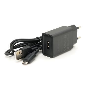 Набор BOROFONE BA68A СЗУ 1xUSB+ кабель Micro, 2.1A, 1м, Black, Blister-box Borofone купить в Украине