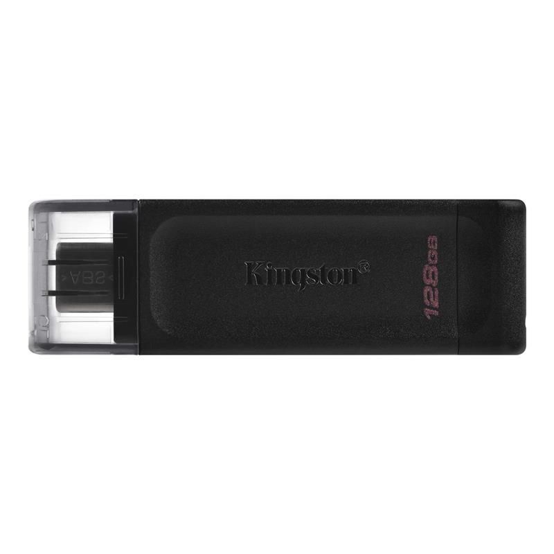 Флеш-накопичувач USB3.2 128GB Type-C Kingston DataTraveler 70 Black (DT70/128GB) Kingston купити в Україні